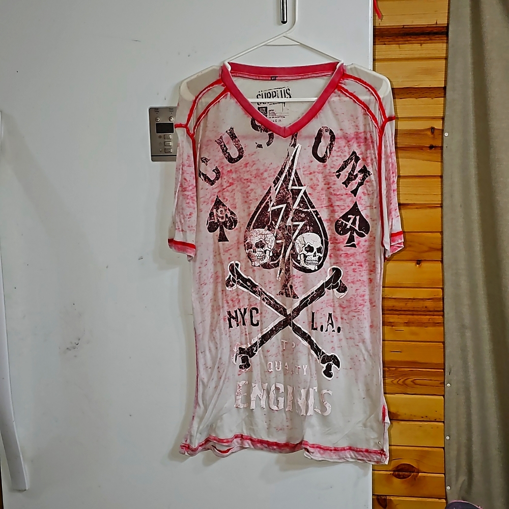 SURPLUS T-SHIRT SIZE LARGE SHORT SLEEVE V-NECK